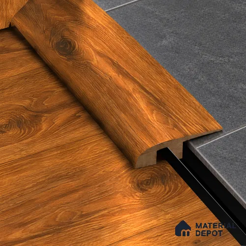 MDF Reducer R Profile Evoke TF 00299 J | 8 ft x 18 mm x 12 mm | Compatible for Laminate Wood Floor LF 00339 D | Smooth Slope Between High & Low Floors