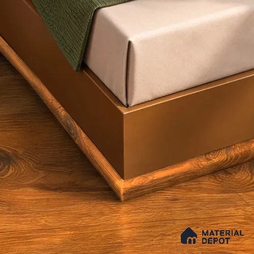 MDF Corner Beading Profile Evoke TF 00299 | 8 ft x 12 mm x 12 mm | Compatible for Laminate Wood Floor LF 00339 D | Neat Finish For Floor & Wall Corners