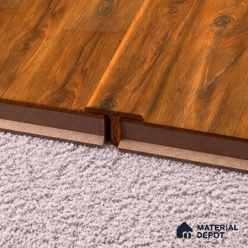 MDF T Profile Evoke TF 00299 N | 8 ft x 16 mm x 12 mm | Compatible for Laminate Wood Floor LF 00339 D | Seamless Joint Between Two Rooms’ Flooring