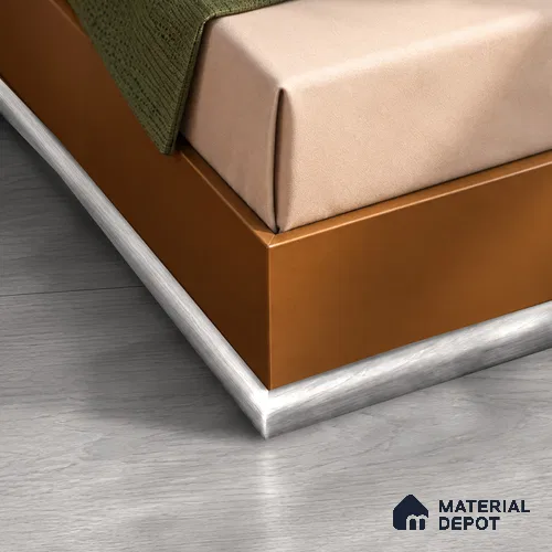 MDF Corner Beading Profile Heritage TF 00268 C | 8 ft x 25 mm x 12 mm | Compatible for Laminate Wood Floor LF 00334 C | Neat Finish For Floor & Wall Corners