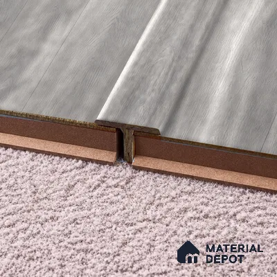MDF T Profile Heritage TF 00268 N | 8 ft x 16 mm x 12 mm | Compatible for Laminate Wood Floor LF 00334 C | Seamless Joint Between Two Rooms’ Flooring
