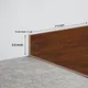 MDF Skirting Herringbone 3.0 Pietra TF 00295 F | 8 ft x 3.5 Inch | Compatible for Laminate Wood Floor LF 00338 F | Image - 1