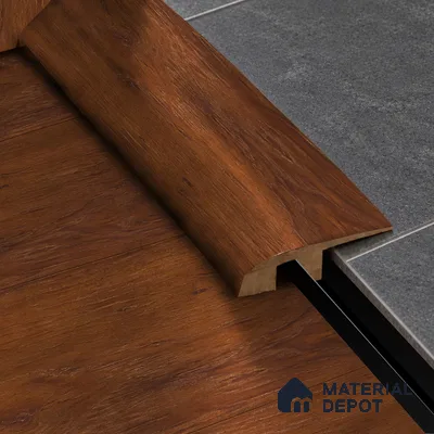 MDF Reducer R Profile Herringbone 3.0 Pietra TF 00295 K | 8 ft x 23 mm x 12 mm | Compatible for Laminate Wood Floor LF 00338 F | Smooth Slope Between High & Low Floors
