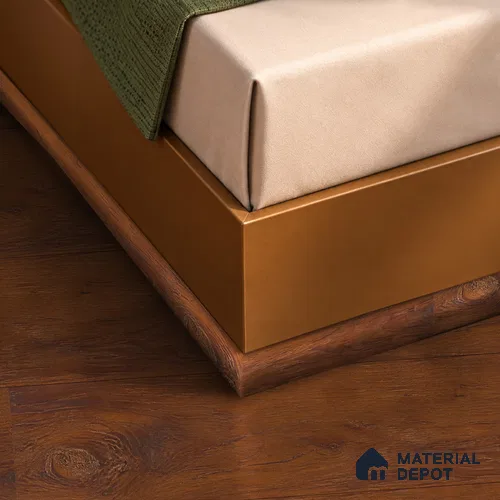 MDF Corner Beading Profile Herringbone 3.0 Pietra TF 00295 | 8 ft x 12 mm x 12 mm | Compatible for Laminate Wood Floor LF 00338 F | Neat Finish For Floor & Wall Corners