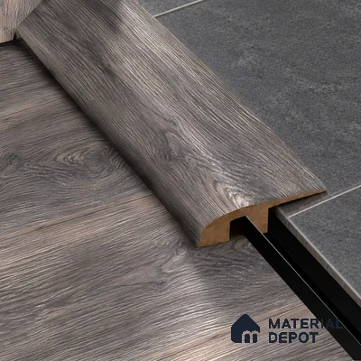 MDF Reducer R Profile Herringbone TF 00280 I | 8 ft x 16 mm x 12 mm | Compatible for Laminate Wood Floor LF 00336 | Smooth Slope Between High & Low Floors