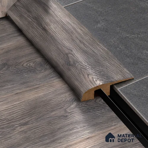 MDF Reducer R Profile Herringbone TF 00280 L | 8 ft x 25 mm x 12 mm | Compatible for Laminate Wood Floor LF 00336 | Smooth Slope Between High & Low Floors