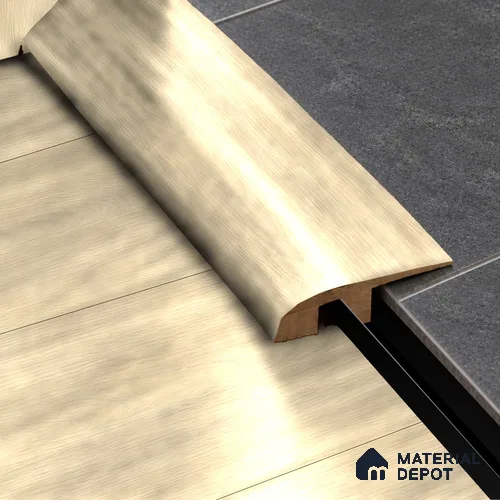 MDF Reducer R Profile Herringbone Revive TF 00256 H | 8 ft x 12 mm x 12 mm | Compatible for Laminate Wood Floor LF 00332 D | Smooth Slope Between High & Low Floors