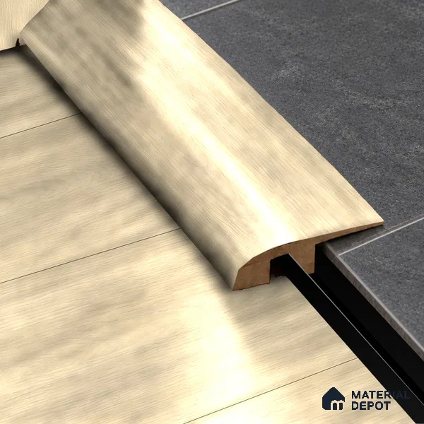 MDF Reducer R Profile Herringbone Revive TF 00256 J | 8 ft x 18 mm x 12 mm | Compatible for Laminate Wood Floor LF 00332 D | Smooth Slope Between High & Low Floors