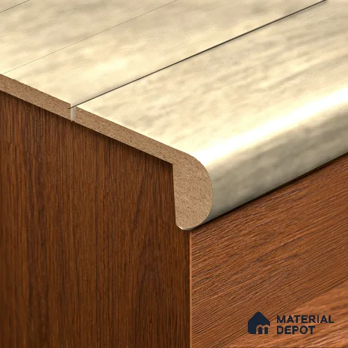 MDF L Nosing Profile Herringbone Revive TF 00256 X | 8 ft x 25 x 45 x 12 mm | Compatible for Laminate Wood Floor LF 00332 D | Protective Edge Finish For Stairs & Steps