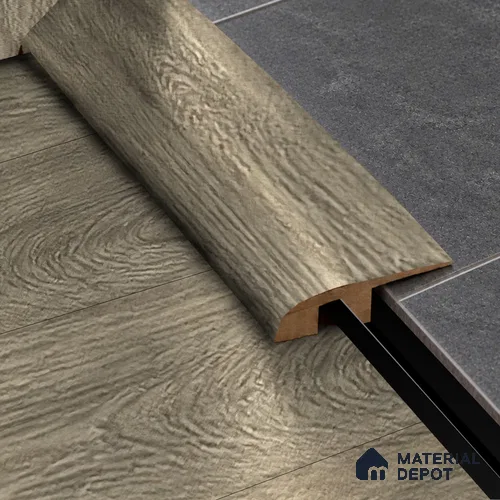 MDF Reducer R Profile Immenso TF 00310 J | 8 ft x 18 mm x 12 mm | Compatible for Laminate Wood Floor LF 00341 D | Smooth Slope Between High & Low Floors