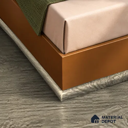 MDF Corner Beading Profile Immenso TF 00310 | 8 ft x 12 mm x 12 mm | Compatible for Laminate Wood Floor LF 00341 D | Neat Finish For Floor & Wall Corners
