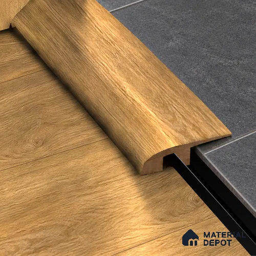 MDF Reducer R Profile Immenso TF 00311 I | 8 ft x 16 mm x 12 mm | Compatible for Laminate Wood Floor LF 00341 E | Smooth Slope Between High & Low Floors