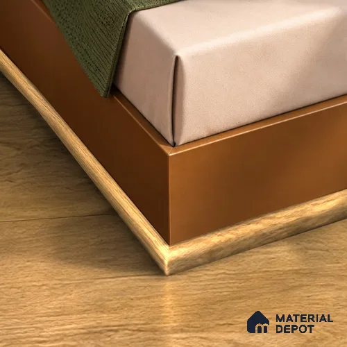 MDF Corner Beading Profile Immenso TF 00311 | 8 ft x 12 mm x 12 mm | Compatible for Laminate Wood Floor LF 00341 E | Neat Finish For Floor & Wall Corners