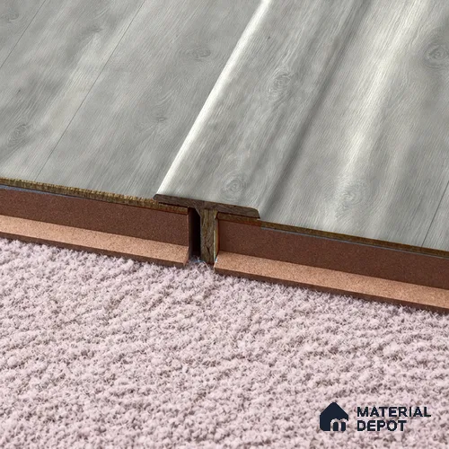 MDF T Profile Majestic TF 00212 O | 8 ft x 18 mm x 12 mm | Compatible for Laminate Wood Floor LF 00322 E | Seamless Joint Between Two Rooms’ Flooring