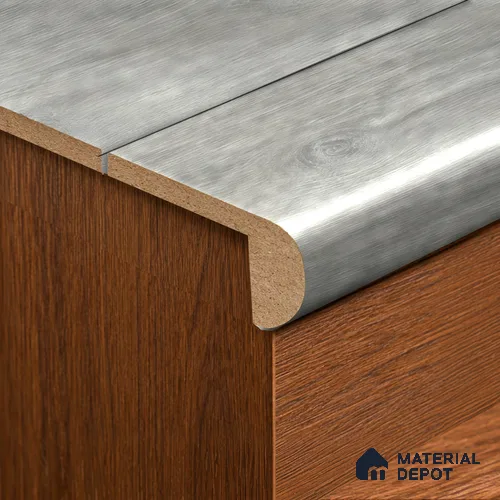 MDF L Nosing Profile Majestic TF 00212 X | 8 ft x 25 x 45 x 12 mm | Compatible for Laminate Wood Floor LF 00322 E | Protective Edge Finish For Stairs & Steps