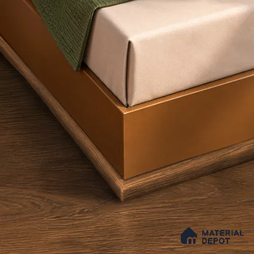 MDF Corner Beading Profile Majestic TF 00213 B | 8 ft x 18 mm x 12 mm | Compatible for Laminate Wood Floor LF 00322 F | Neat Finish For Floor & Wall Corners