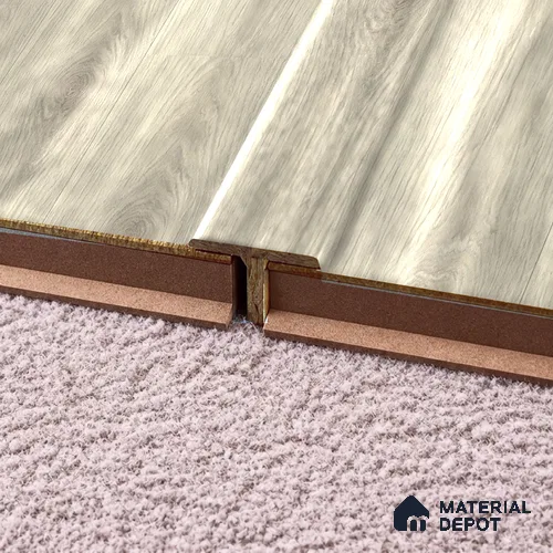 MDF T Profile Majesty Grande TF 00336 M | 8 ft x 12 mm x 12 mm | Compatible for Laminate Wood Floor LF 00345 B | Seamless Joint Between Two Rooms’ Flooring
