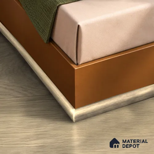 MDF Corner Beading Profile Majesty Grande TF 00338 | 8 ft x 12 mm x 12 mm | Compatible for Laminate Wood Floor LF 00345 D | Neat Finish For Floor & Wall Corners