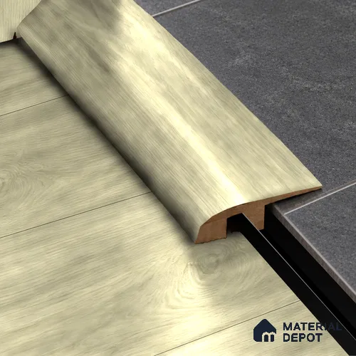 MDF Reducer R Profile Majesty Grande TF 00339 L | 8 ft x 25 mm x 12 mm | Compatible for Laminate Wood Floor LF 00345 E | Smooth Slope Between High & Low Floors