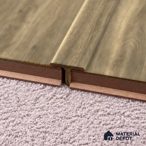 MDF T Profile Majesty Grande TF 00340 O | 8 ft x 18 mm x 12 mm | Compatible for Laminate Wood Floor LF 00345 F | Seamless Joint Between Two Rooms’ Flooring