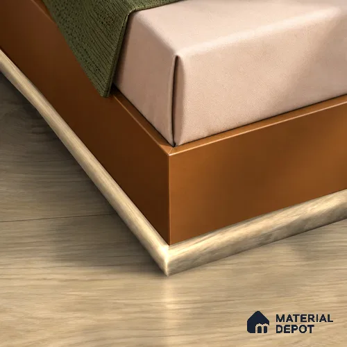 MDF Corner Beading Profile Majesty Grande TF 00342 B | 8 ft x 18 mm x 12 mm | Compatible for Laminate Wood Floor LF 00345 H | Neat Finish For Floor & Wall Corners