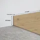 MDF Skirting Majesty Grande TF 00342 F | 8 ft x 3.5 Inch | Compatible for Laminate Wood Floor LF 00345 H | Image - 1