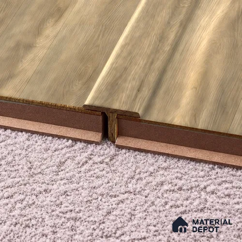 MDF T Profile Majesty Grande TF 00342 P | 8 ft x 23 mm x 12 mm | Compatible for Laminate Wood Floor LF 00345 H | Seamless Joint Between Two Rooms’ Flooring
