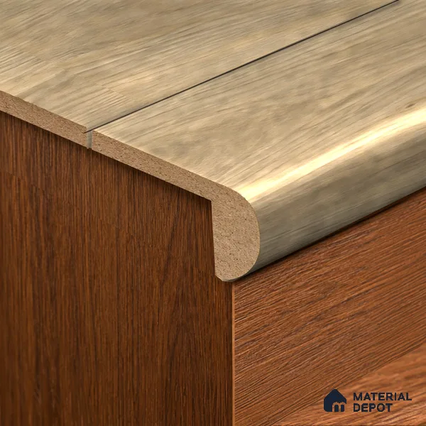 MDF L Nosing Profile Majesty Grande TF 00342 W | 8 ft x 25 x 25 x 12 mm | Compatible for Laminate Wood Floor LF 00345 H | Protective Edge Finish For Stairs & Steps
