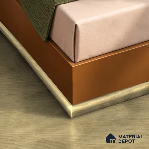 MDF Corner Beading Profile Majesty Grande TF 00343 | 8 ft x 12 mm x 12 mm | Compatible for Laminate Wood Floor LF 00345 I | Neat Finish For Floor & Wall Corners