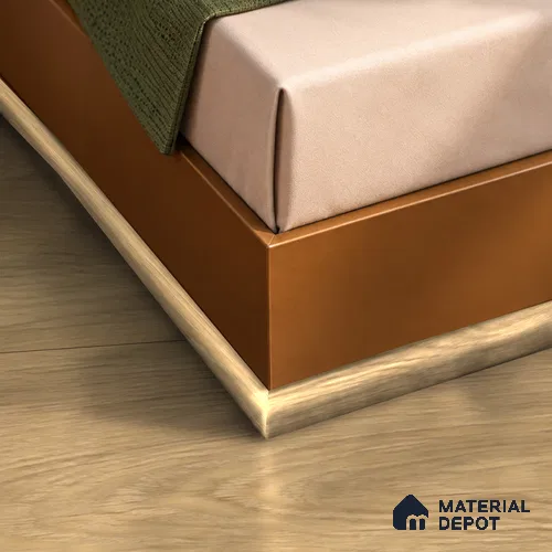 MDF Corner Beading Profile Majesty Grande TF 00335 C | 8 ft x 25 mm x 12 mm | Compatible for Laminate Wood Floor LF 00345 | Neat Finish For Floor & Wall Corners
