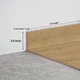 MDF Skirting Majesty Grande TF 00335 F | 8 ft x 3.5 Inch | Compatible for Laminate Wood Floor LF 00345 | Image - 1