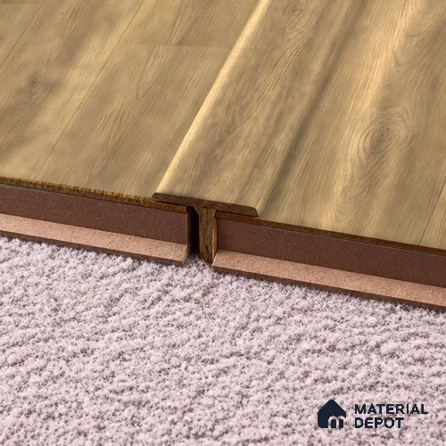 MDF T Profile Majesty Grande TF 00335 O | 8 ft x 18 mm x 12 mm | Compatible for Laminate Wood Floor LF 00345 | Seamless Joint Between Two Rooms’ Flooring
