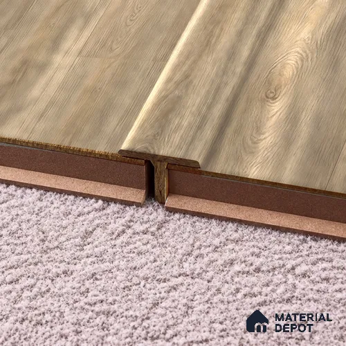 MDF T Profile Oak Artisan TF 00346 P | 8 ft x 23 mm x 12 mm | Compatible for Laminate Wood Floor LF 00346 B | Seamless Joint Between Two Rooms’ Flooring