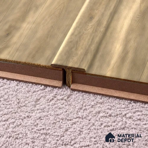 MDF T Profile Oak Artisan TF 00347 M | 8 ft x 12 mm x 12 mm | Compatible for Laminate Wood Floor LF 00346 C | Seamless Joint Between Two Rooms’ Flooring