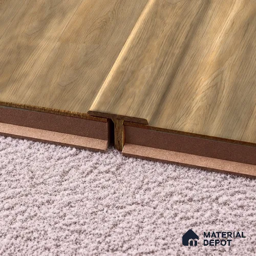 MDF T Profile Oak Artisan TF 00348 N | 8 ft x 16 mm x 12 mm | Compatible for Laminate Wood Floor LF 00346 D | Seamless Joint Between Two Rooms’ Flooring
