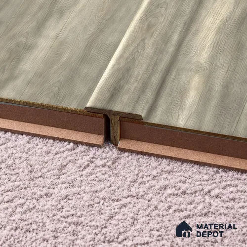 MDF T Profile Oak Artisan TF 00349 O | 8 ft x 18 mm x 12 mm | Compatible for Laminate Wood Floor LF 00346 E | Seamless Joint Between Two Rooms’ Flooring