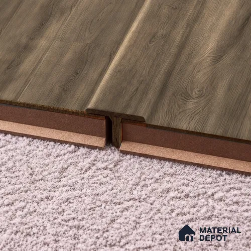 MDF T Profile Oak Artisan TF 00350 P | 8 ft x 23 mm x 12 mm | Compatible for Laminate Wood Floor LF 00346 F | Seamless Joint Between Two Rooms’ Flooring