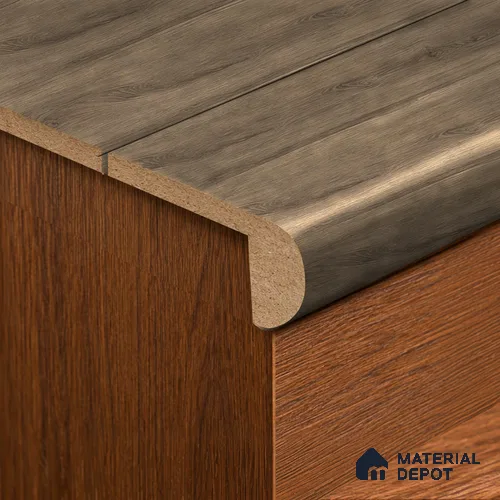 MDF L Nosing Profile Oak Artisan TF 00350 X | 8 ft x 25 x 45 x 12 mm | Compatible for Laminate Wood Floor LF 00346 F | Protective Edge Finish For Stairs & Steps
