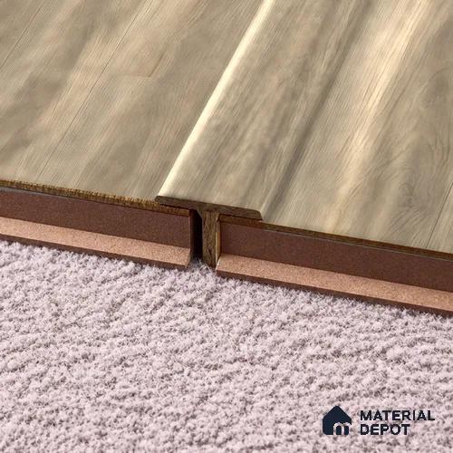 MDF T Profile Oak Artisan TF 00351 O | 8 ft x 18 mm x 12 mm | Compatible for Laminate Wood Floor LF 00346 G | Seamless Joint Between Two Rooms’ Flooring