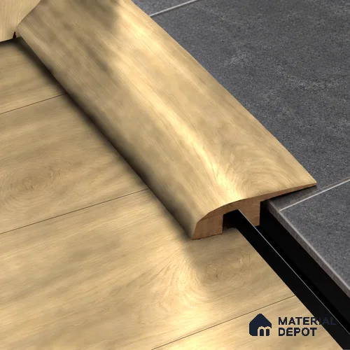 MDF Reducer R Profile Oak Artisan TF 00352 L | 8 ft x 25 mm x 12 mm | Compatible for Laminate Wood Floor LF 00346 H | Smooth Slope Between High & Low Floors