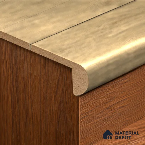 MDF L Nosing Profile Oak Artisan TF 00352 X | 8 ft x 25 x 45 x 12 mm | Compatible for Laminate Wood Floor LF 00346 H | Protective Edge Finish For Stairs & Steps