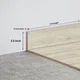MDF Skirting Oak Artisan TF 00345 F | 8 ft x 3.5 Inch | Compatible for Laminate Wood Floor LF 00346 | Image - 1