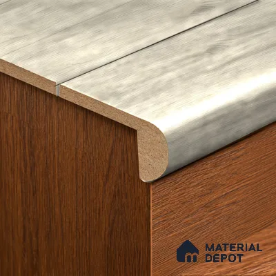 MDF L Nosing Profile Oak Artisan TF 00345 W | 8 ft x 25 x 25 x 12 mm | Compatible for Laminate Wood Floor LF 00346 | Protective Edge Finish For Stairs & Steps