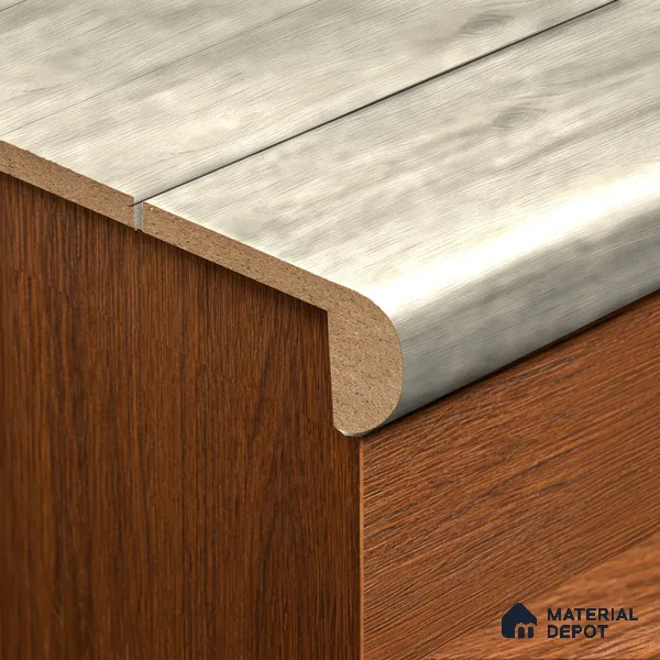 MDF L Nosing Profile Oak Artisan TF 00345 W | 8 ft x 25 x 25 x 12 mm | Compatible for Laminate Wood Floor LF 00346 | Protective Edge Finish For Stairs & Steps