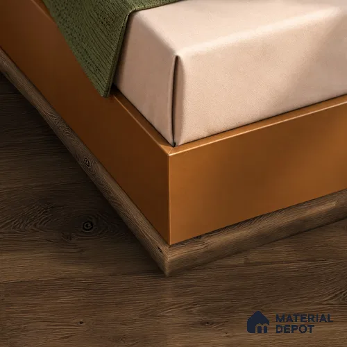 MDF Corner Beading Profile | TF 00623 B | 8 ft x 18 mm  - 12 mm | Compatible for Laminate Wood Floor LF 00361 | Neat Finish For Floor & Wall Corners
