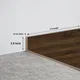 MDF Skirting | TF 00623 H | 8 ft x 2.5 Inch - 16 mm | Compatible for Laminate Wood Floor LF 00361 | Image - 1