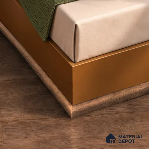 MDF Corner Beading Profile | TF 00622 C | 8 ft x 25 mm - 12 mm | Compatible for Laminate Wood Floor LF 00361 B | Neat Finish For Floor & Wall Corners