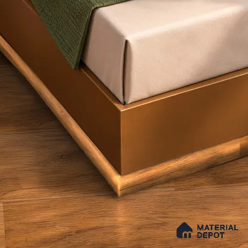 MDF Corner Beading Profile Opulent TF 00510 C | 8 ft x 25 mm x 12 mm | Compatible for Laminate Wood Floor LF 00361 D | Neat Finish For Floor & Wall Corners