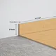 MDF Skirting Panorama TF 00220 E | 8 ft x 3 Inch | Compatible for Laminate Wood Floor LF 00324 B | Image - 1