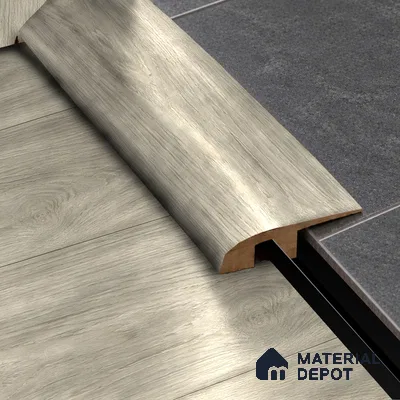 MDF Reducer R Profile Radiant TF 00260 I | 8 ft x 16 mm x 12 mm | Compatible for Laminate Wood Floor LF 00333 C | Smooth Slope Between High & Low Floors